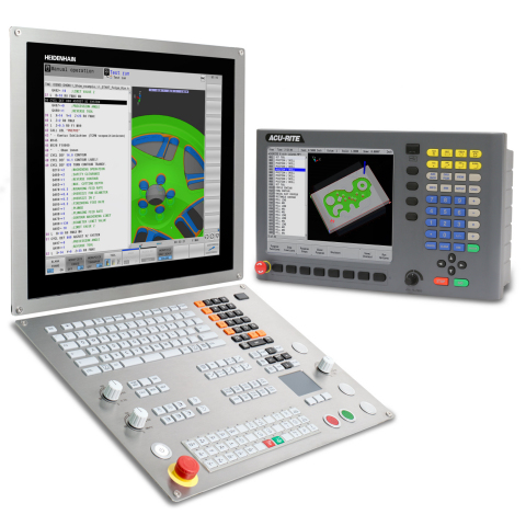 HEIDENHAIN’s latest TNC 640 control with touchscreen as well as the ACU-RITE MILLPWR G2 control will be on display at EASTEC (booth # 1634). (Photo: Business Wire)