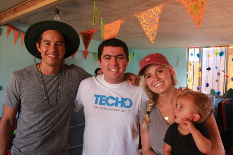 The Bucket List Family supports Techo efforts in Santiago, Chile. (Photo: Business Wire)