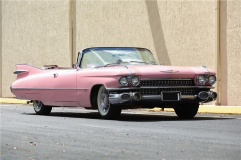 This 1959 Cadillac Series 62 Convertible form the World of Classics Collection is just one of more than 500 iconic vehicles up for bid via Proxibid in the Barrett-Jackson 17th Annual Palm Beach Auction April 11-13. (Photo: Business Wire)