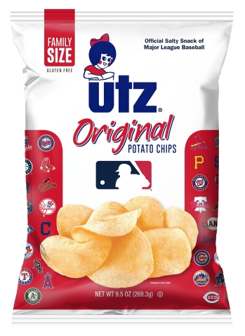 Utz® Limited Edition Potato Chips with 30 MLB Club logos. Source: Utz Quality Foods, LLC.
