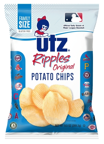 Utz® Limited Edition Potato Chips with 30 MLB Club logos. Source: Utz Quality Foods, LLC.