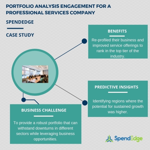 Portfolio analysis engagement for a professional services company. (Graphic: Business Wire)