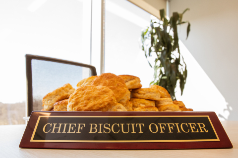 Hardee's Chief Biscuit Officer (Photo: Business Wire)