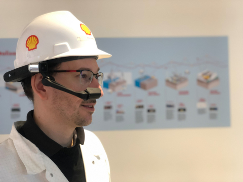 Shell sees wearable technology like RealWear as ushering in a new era of computing for industrial frontline workers. (Photo: Business Wire)