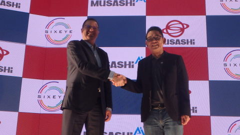 Israeli technology pioneer Ran Poliakine and Musashi President and CEO Hiroshi Otsuka announce the formation of Musashi AI to bring Industry 4.0 into reality in months versus the industry’s prediction of years. (Photo: Business Wire)