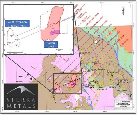 Figure 1 - Geological map of the Bolivar Mine. (Graphic: Business Wire)