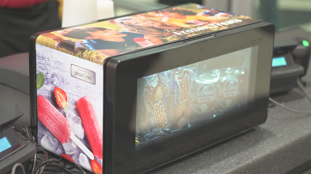 Phononic’s F200 Merchandising Freezer featured in the PNC Arena grab-and-go eatery. (Video: AP Invision) 