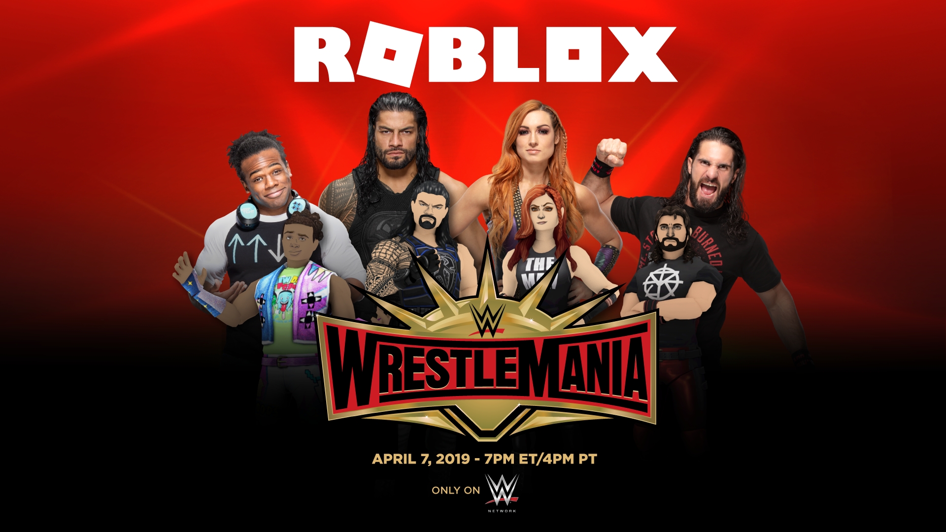 Roblox And Wwe Partner To Celebrate Wrestlemania Business Wire - roblox avatar size