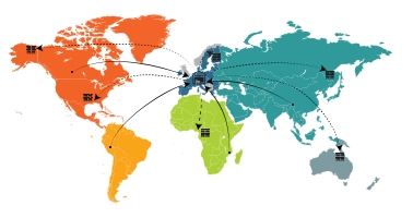 Amber Road has expanded its support for customs filing in Europe in conjunction with the launch of a new multi-country customs warehousing platform. (Graphic: Business Wire)