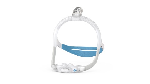 AirFit P30i nasal pillows tube-up CPAP mask, side view (Photo: Business Wire)