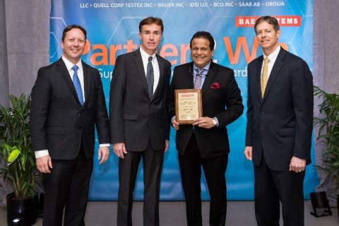 Presentation of Award to Kineco Kaman at April 2nd Event (Photo: Business Wire)
