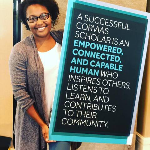 Crista Byrd, Corvias Foundation scholarship recipient selected from Fort Bragg in the inaugural class of 2006-2007. (Photo: Business Wire)