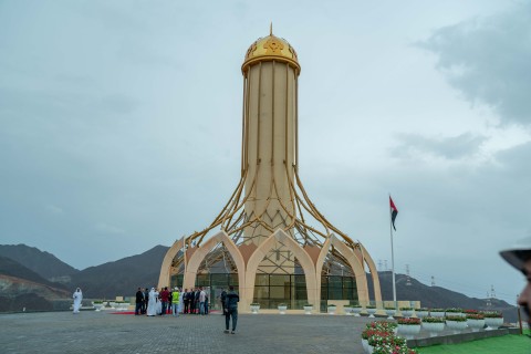 Sharjah Ruler Opens Historic Dh 6-Billion Khorfakkan Highway Along with Number of Ambitious Projects (Photo: AETOSWire)