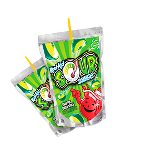 Kool-Aid Sour Jammers come in five bold and fruity flavors: Watermelon Slam, Zappin’ Tropical Punch, Snappin’ Green Apple, Shockin’ Blue Raspberry and Electric Lemon Lime. (Photo: Business Wire)