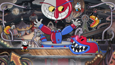 Cuphead is a classic run-and-gun action game heavily focused on boss battles. (Photo: Business Wire)