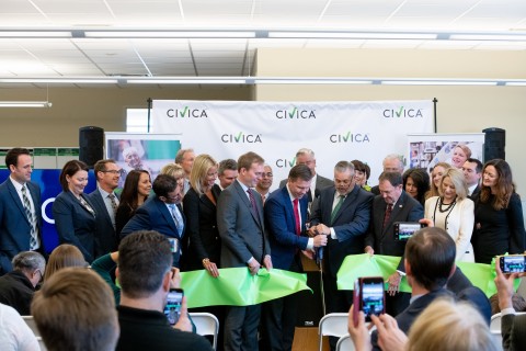 Civica Rx team, hospital leaders and elected officials help dedicate new offices to mission of ensuring essential generic medications are available and affordable. (Photo: Business Wire)