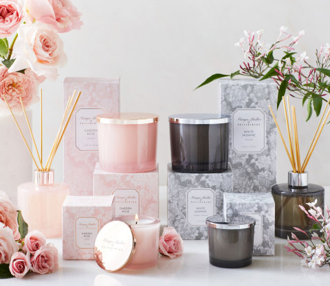 Monique Lhuillier & Pottery Barn home fragrance collection (Photo: Business Wire)