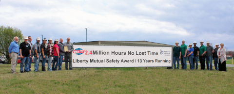 UTM Paragould Receives Safety Award (Photo: Business Wire)