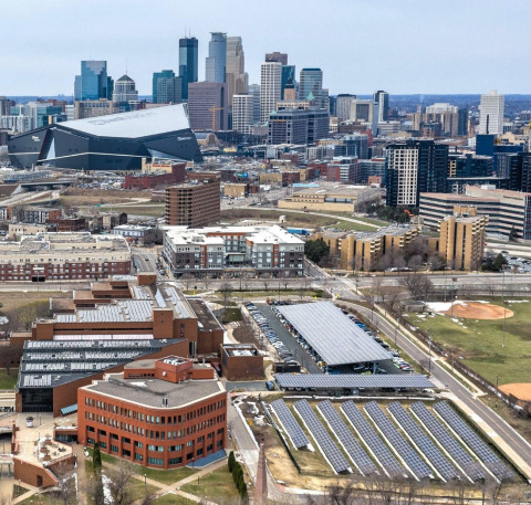 University of Minnesota Partners with Ameresco to Install 2 Megawatts of Solar Energy Generation and Advances Goal to Reduce Emissions 50% by 2020 (Photo: Business Wire)