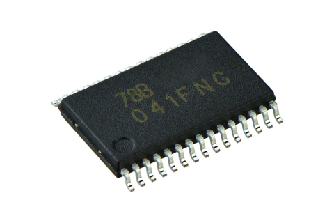 Toshiba: Three-phase brushless motor sine wave controller IC "TC78B041FNG" housed in an SSOP30 package. (Photo: Business Wire)