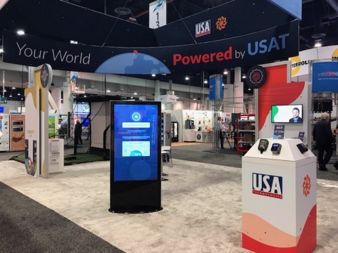 Photo of USAT’s NAMA 2019 booth (Photo: Business Wire)