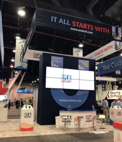 Photo of USAT’s NAMA 2019 booth (Photo: Business Wire)