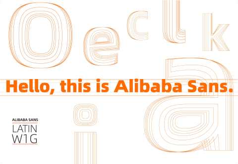 The Alibaba Sans typeface family helps unify Alibaba Group's branding across its vast international apps, platforms and websites. (Graphic: Business Wire)