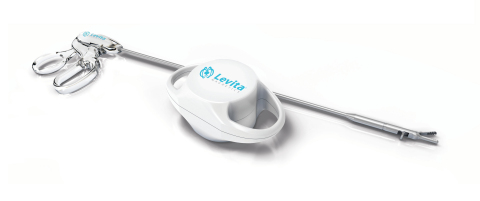 The Levita System consists of an external magnet placed on the skin that controls a shaftless detachable grasper that enables surgeons to move the grasper without the constraints of a fixed-position pivot point. (Photo: Business Wire) 