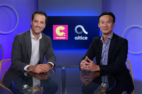 Cheddar Founder and CEO Jon Steinberg and Altice USA CEO Dexter Goei (Photo: Business Wire)