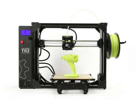 The new LulzBot TAZ Workhorse is the much-anticipated next generation of the award-winning TAZ 6. It has a reinforced frame and sturdier electrical connectors for unparalleled durability while improving upon the already impressive print quality. (Photo: Business Wire)