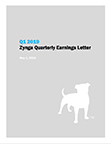 Q1 2019 Zynga Quarterly Earnings Letter