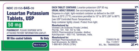 50mg 90s label for Heritage (Graphic: Business Wire)