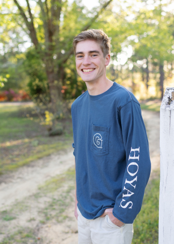 Fort Bragg scholarship recipient, Charlie Sewell, will attend Georgetown University in the fall with ... 