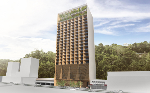 Exterior of Hyatt Centric Kota Kinabalu (Photo: Business Wire)