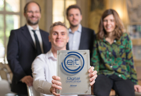 Lucky winners of the EIT Digital Challenge 2018: Italian scaleup Enerbrain (Photo: Business Wire)