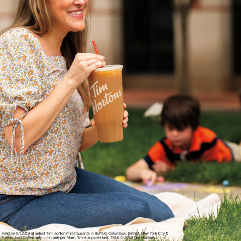 Tim Hortons® U.S. Introduces Mom-Sized Iced Coffee Free for Mom on Mother's Day (Photo: Business Wire)