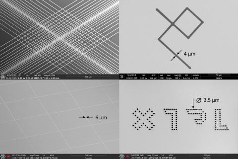 Ultra-precise XTPL method can provide lines, as well as patterns and microdots (features size 1-8 micrometres) (Photo: Business Wire)