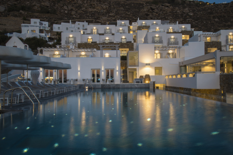Mykonos Riviera Hotel and Spa, an SLH property, now part of the World of Hyatt alliance (Photo: Business Wire)