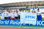 TDK's Rising Stars Clinic gave young people a chance to interact with world-class athletes at Yokohama's Nissan Stadium (Photo: Business Wire)
