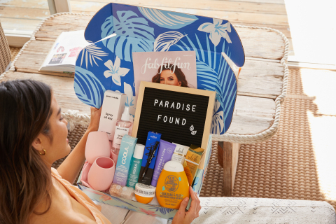 The FabFitFun Summer Box is now available in the UK (Photo: Business Wire)