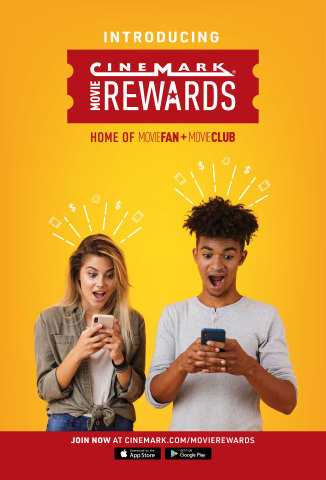 Cinemark Movie Rewards is a two-tiered loyalty program that gives members one point for every one dollar spent at Cinemark. Members can redeem points for a variety of rewards including movie tickets, concession deals, and movie swag. Members can join for free as a Movie Fan member, or upgrade to Movie Club for a monthly subscription fee. (Photo: Business Wire)