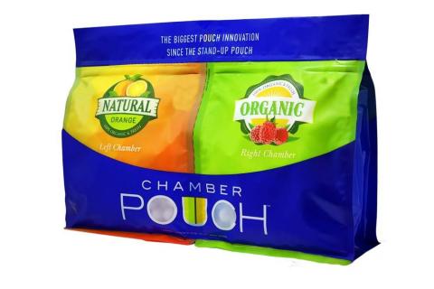 Chamber Pouch easily separates into two, independent, stand-up pouches (Photo: Business Wire)