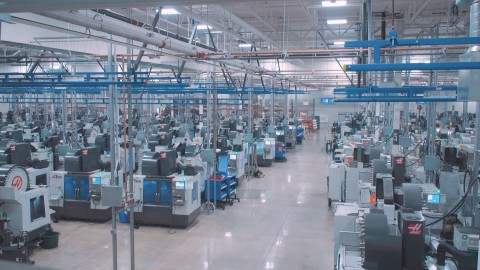 There are nearly 300 mills and lathes at Protolabs' new 215,000 sq. ft. advanced manufacturing facility in Brooklyn Park, Minn. The facility is the company's 12th plant globally. Credit: Protolabs