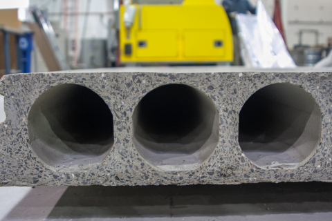 CO2-cured Solidia Concrete™ hollow core (Photo: Business Wire)