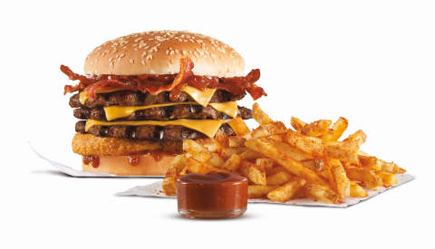 Carl's Jr. New Western Fries and Triple Western Bacon Cheeseburger (Photo: Business Wire)
