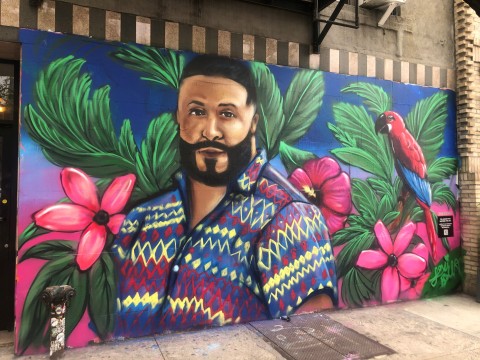 The first out-of-home execution for Pandora debuted on Friday to launch DJ Khaled’s new album, and features a mural inspired by the album created by New York City-based street artist Lexi Bella. (Photo: Business Wire)