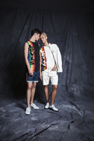 Macy’s celebrates WorldPride and Stonewall 50 with its 10th annual national Pride + Joy campaign featuring special Pride-themed products and a partnership with The Trevor Project. Levi’s Pride apparel (Photo: Business Wire)