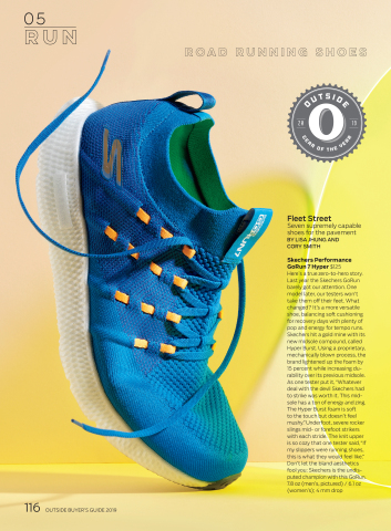 Skechers GO RUN 7 Hyper™ named “Gear of the Year” by Outside magazine. (Graphic: Business Wire)