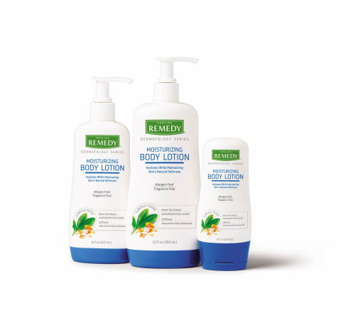 The new Remedy Moisturizing Body Lotion is free of 80 of the most common allergens that contribute to rashes and skin sensitivity. (Photo: Business Wire)