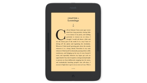 The new NOOK GlowLight Plus, available exclusively in Barnes & Noble stores nationwide on Monday, Ma ... 